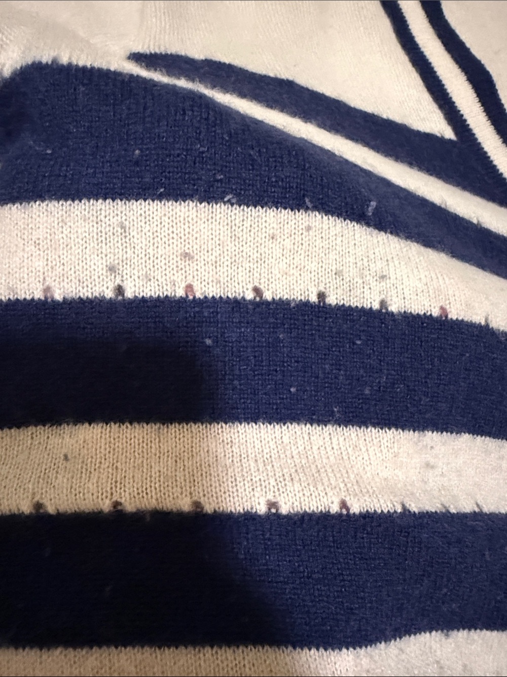 J. Crew Cashmere Cardigan Sweater In Sailor Stripe For Women Size XS - Picture 8 of 14